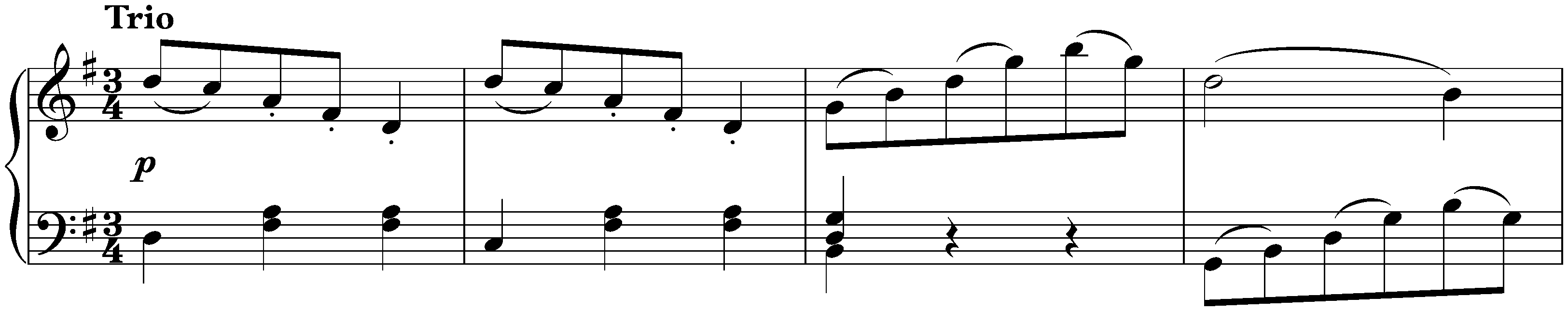 Twenty Minuets, KV 103/61d; 2. G major