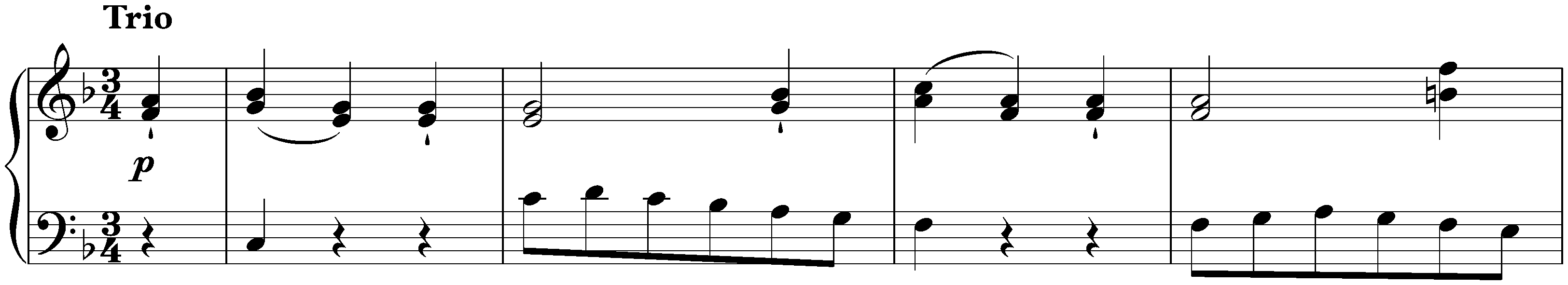 Twenty Minuets, KV 103/61d; 8. F major