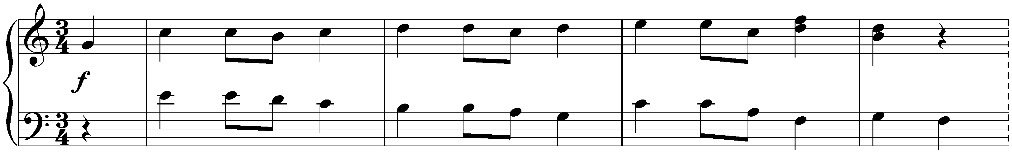 Sixteen Minuets, KV 176; 1. C major