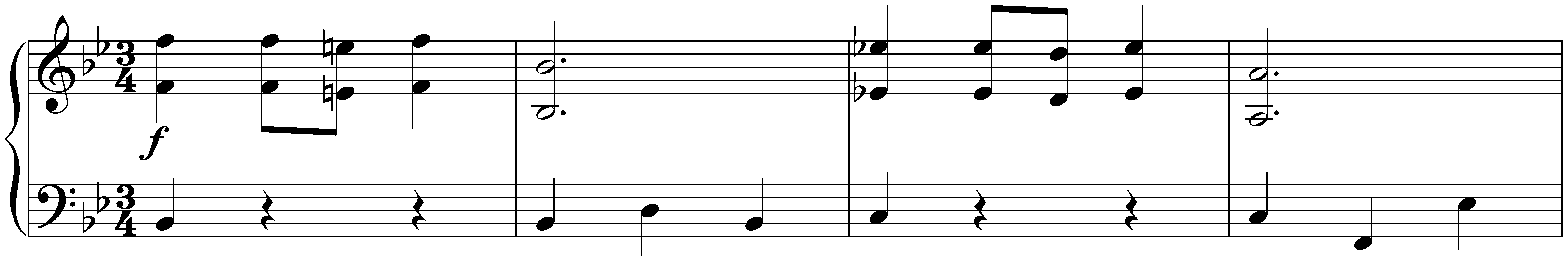 Sixteen Minuets, KV 176; 4. B-flat major
