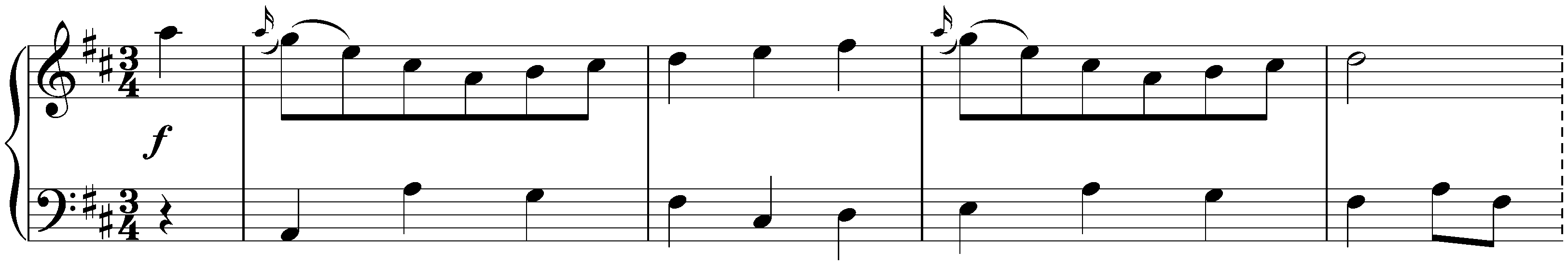 Sixteen Minuets, KV 176; 12. D major