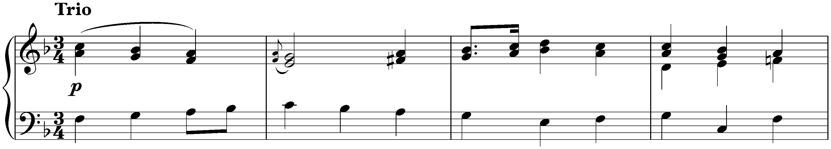 Eight Minuets, KV 315g; 4. C major