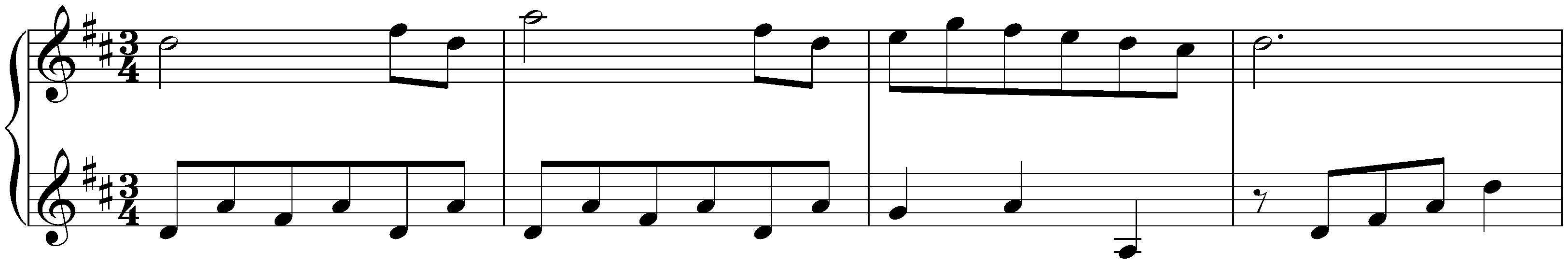 Notebook for Nannerl, KV 1–8; 47. Minuet in D major, KV 7/3i
