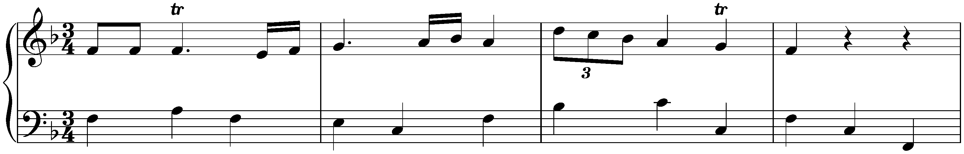 Notebook for Nannerl, KV 1&ndash;8; 49. Minuet in F major, KV 4