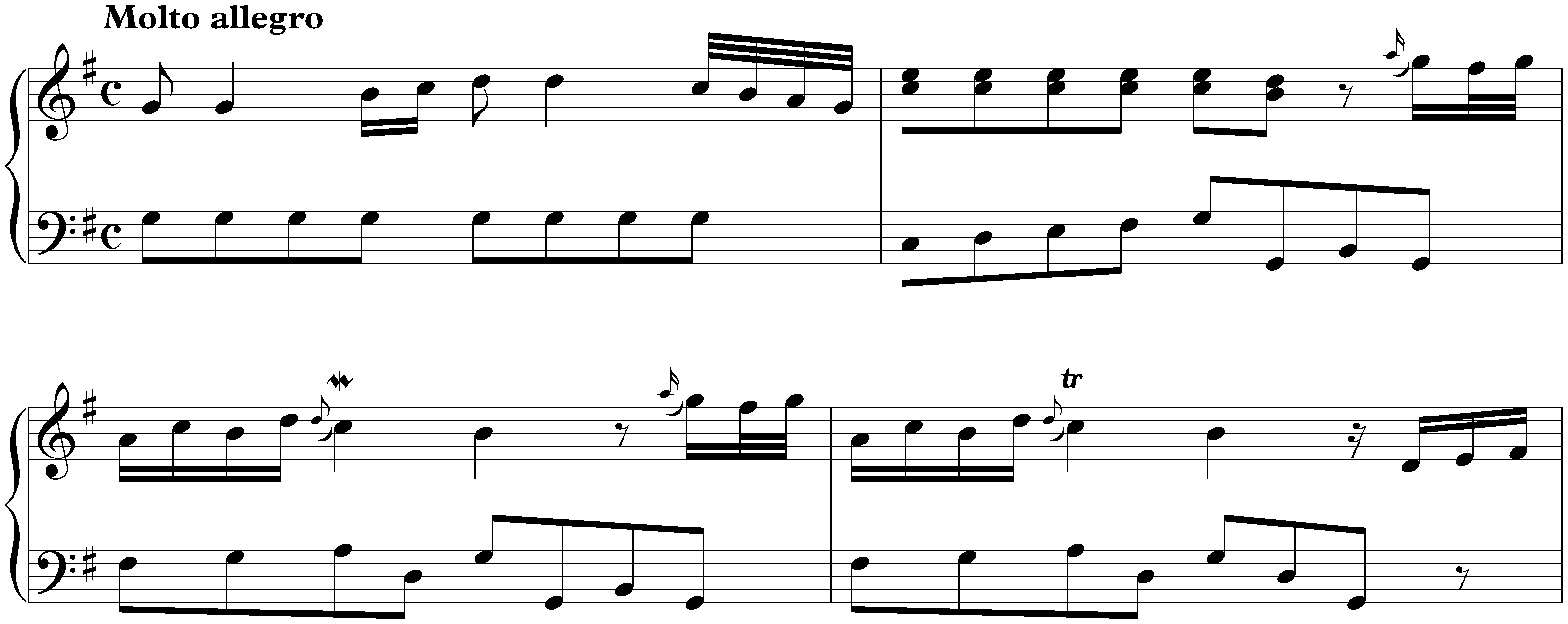 Notebook for Nannerl, KV 1–8; 51. Concerto movement in G major
