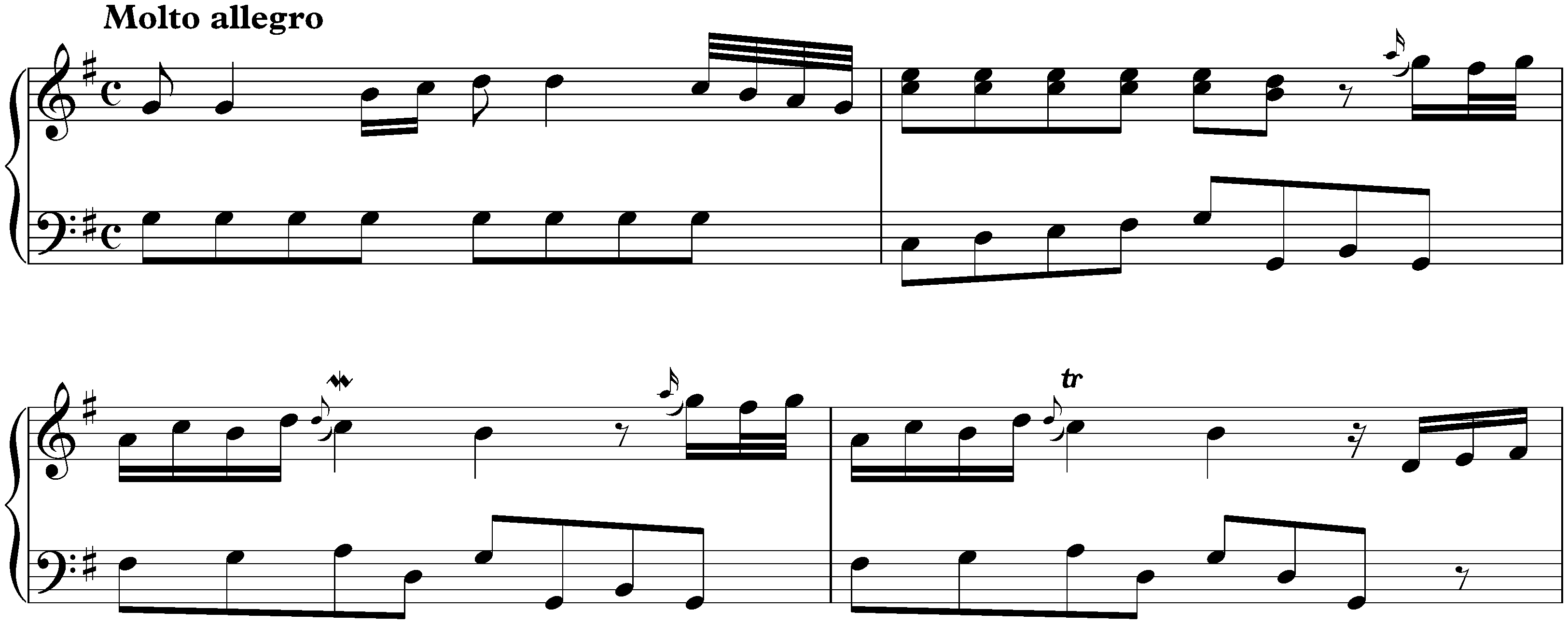 Notebook for Nannerl, KV 1&ndash;8; 51. Concerto movement in G major