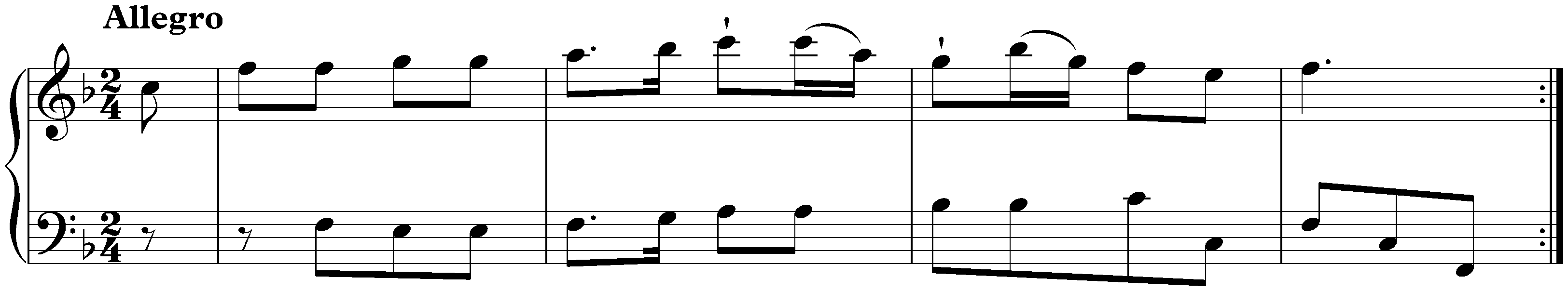 Notebook for Nannerl, KV 1–8; 55. Allegro in F major, KV 1c