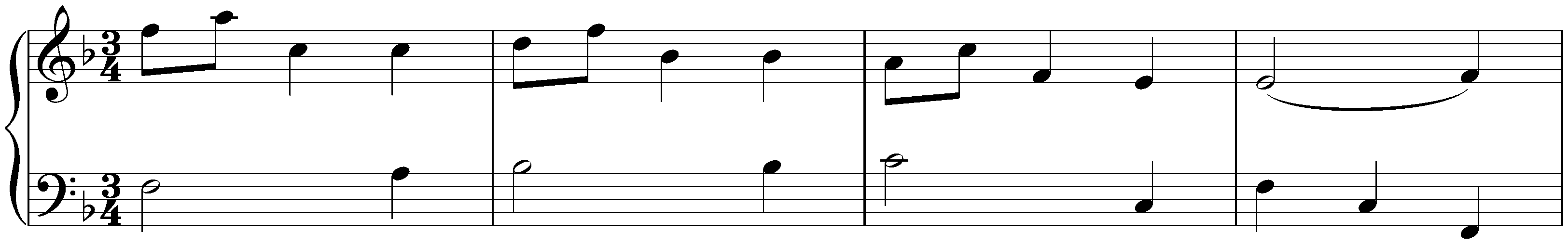 Notebook for Nannerl, KV 1&ndash;8; 58. Minuet in F major, KV 2