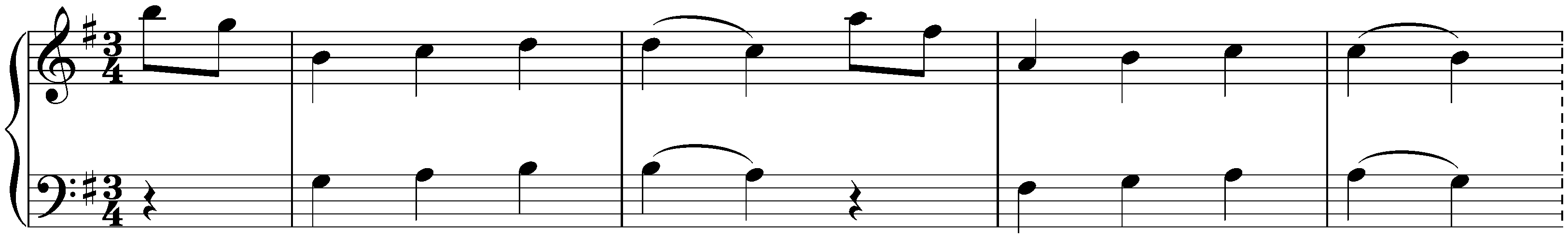Notebook for Nannerl, KV 1–8; 62. Minuet in G major, KV 1e