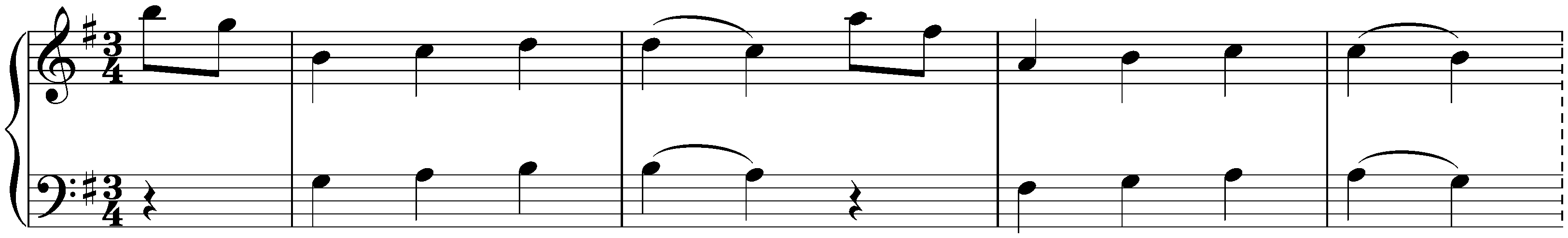 Notebook for Nannerl, KV 1&ndash;8; 62. Minuet in G major, KV 1e