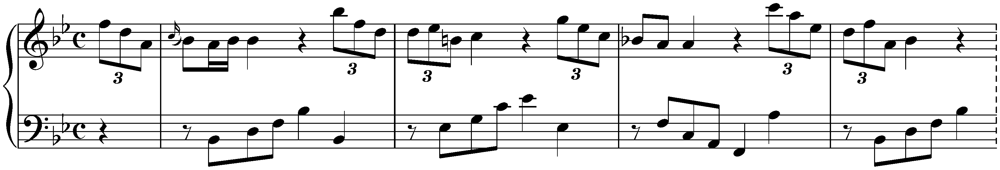 Two Pieces, KV with 626b/25; 1. B-flat major
