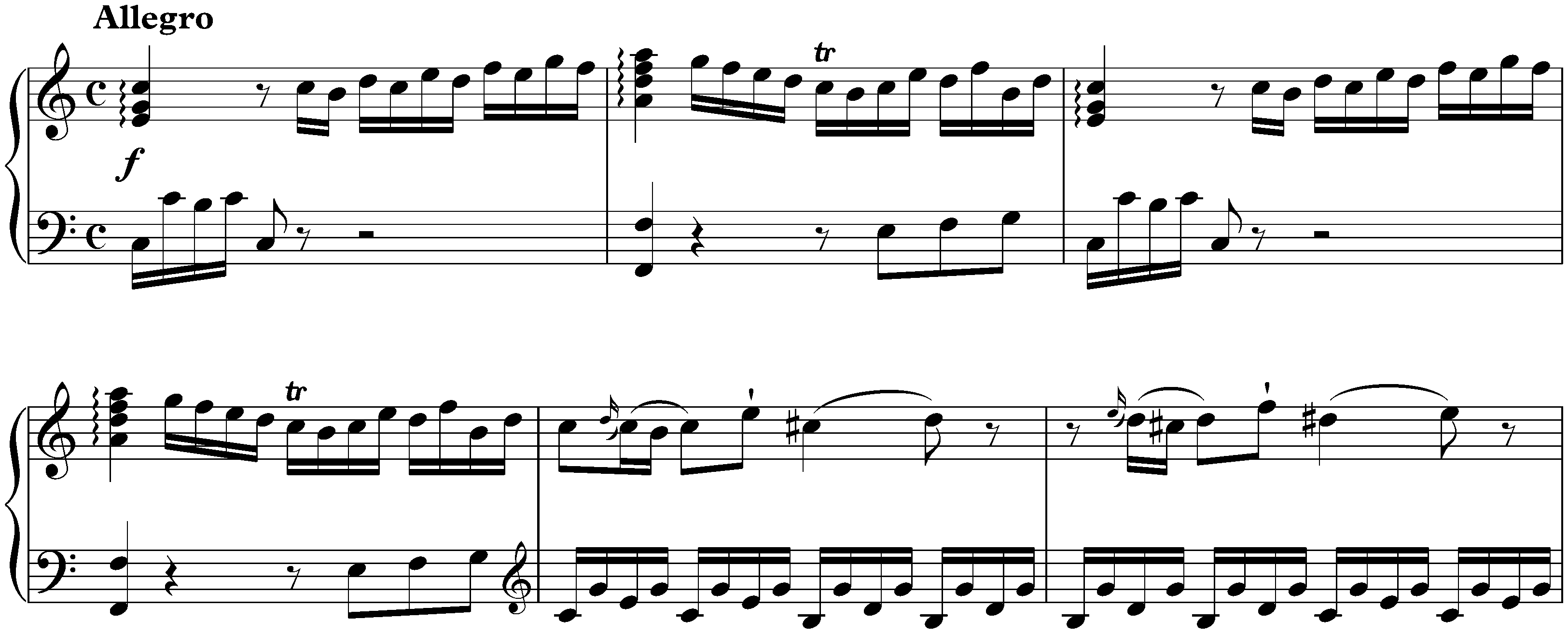 Sonata in C major, KV 279/189d; 1. Allegro