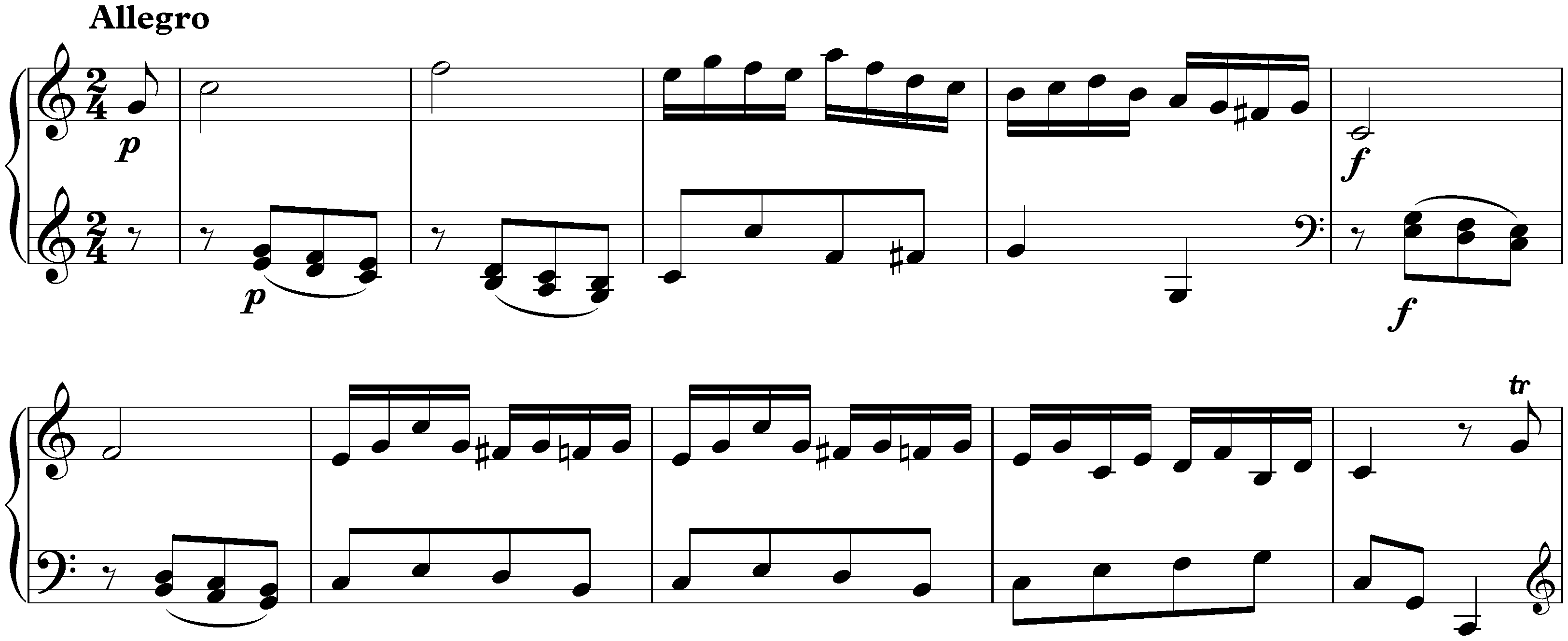Sonata in C major, KV 279/189d; 3. Allegro