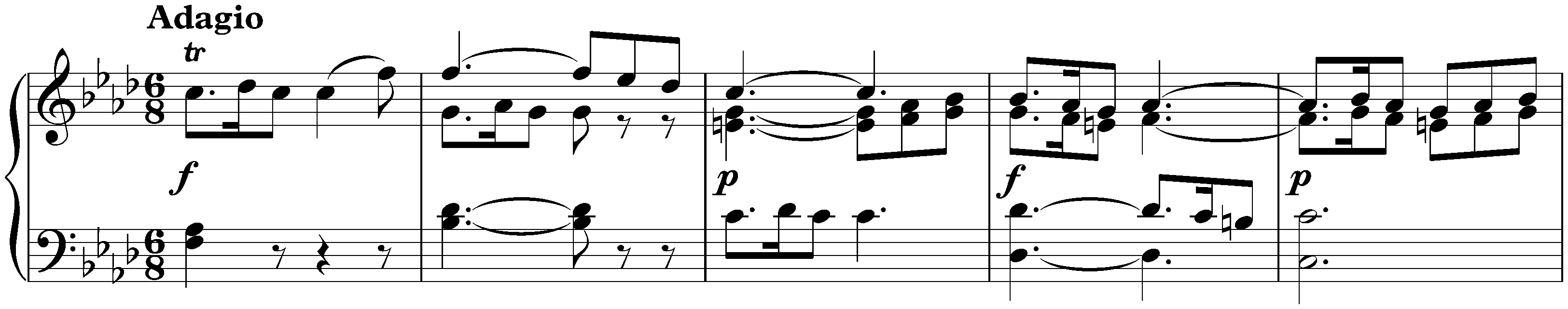 Sonata in F major, KV 280/189e; 2. Adagio