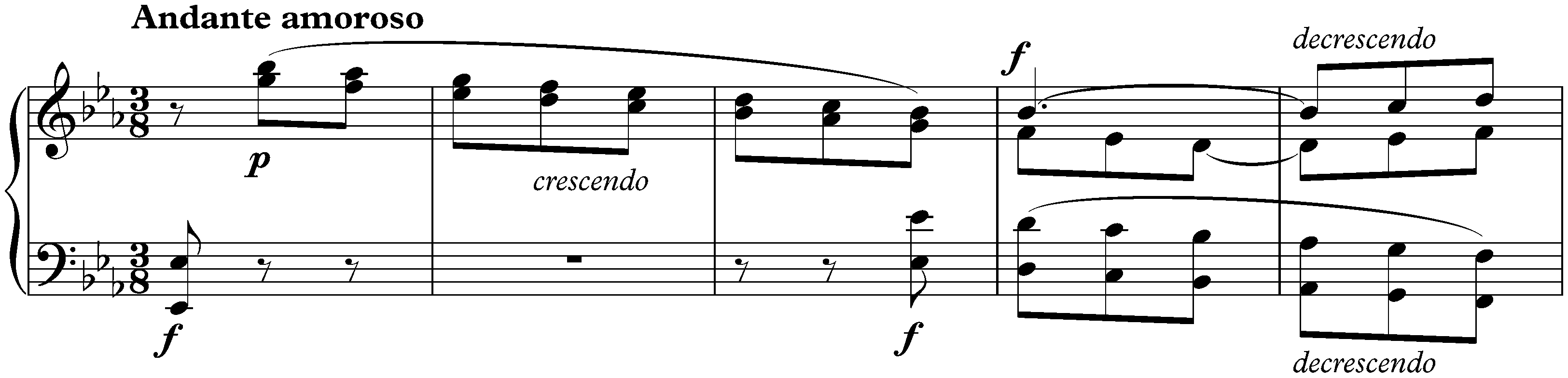 Sonata in B-flat major, KV 281/189f; 2. Andante amoroso