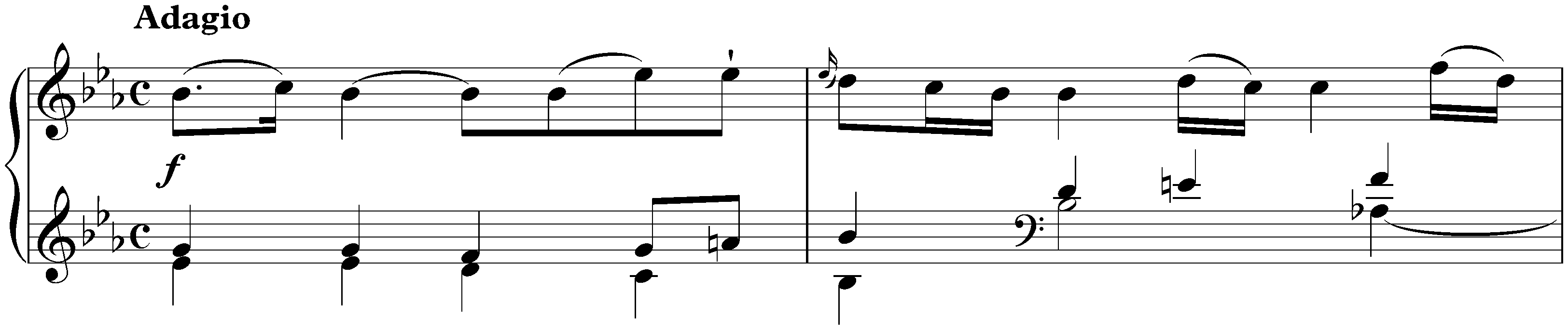Sonata in E-flat major, KV 282/189g; 1. Adagio
