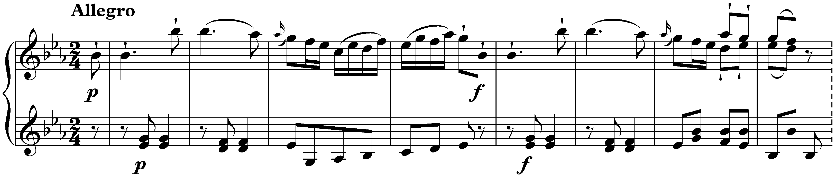 Sonata in E-flat major, KV 282/189g; 3. Allegro