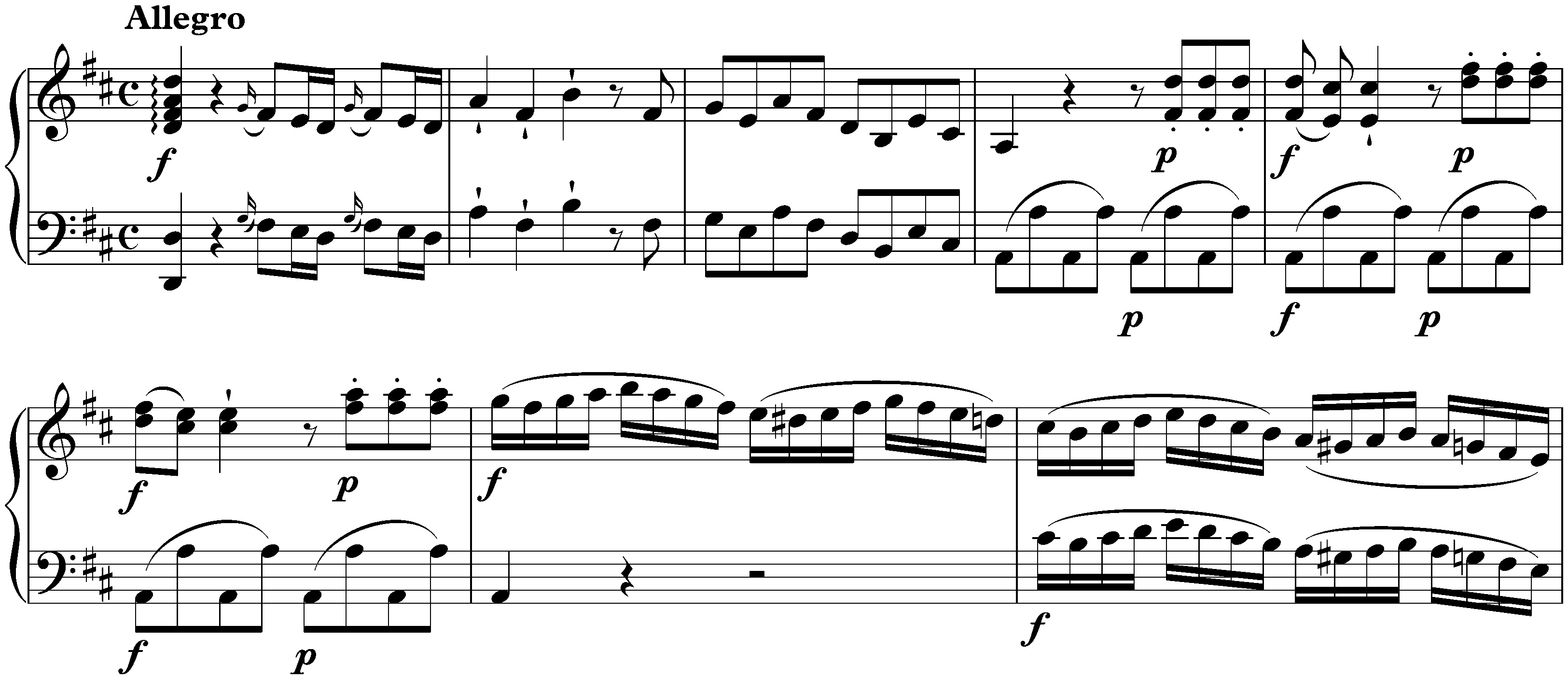Sonata in D major, KV 284/205b; 1. Allegro