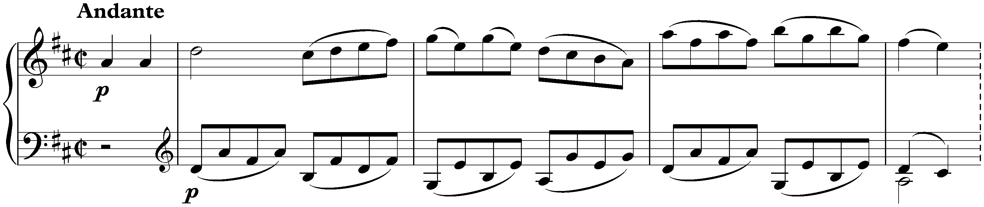 Sonata in D major, KV 284/205b; 3. Tema con variazioni: Andante