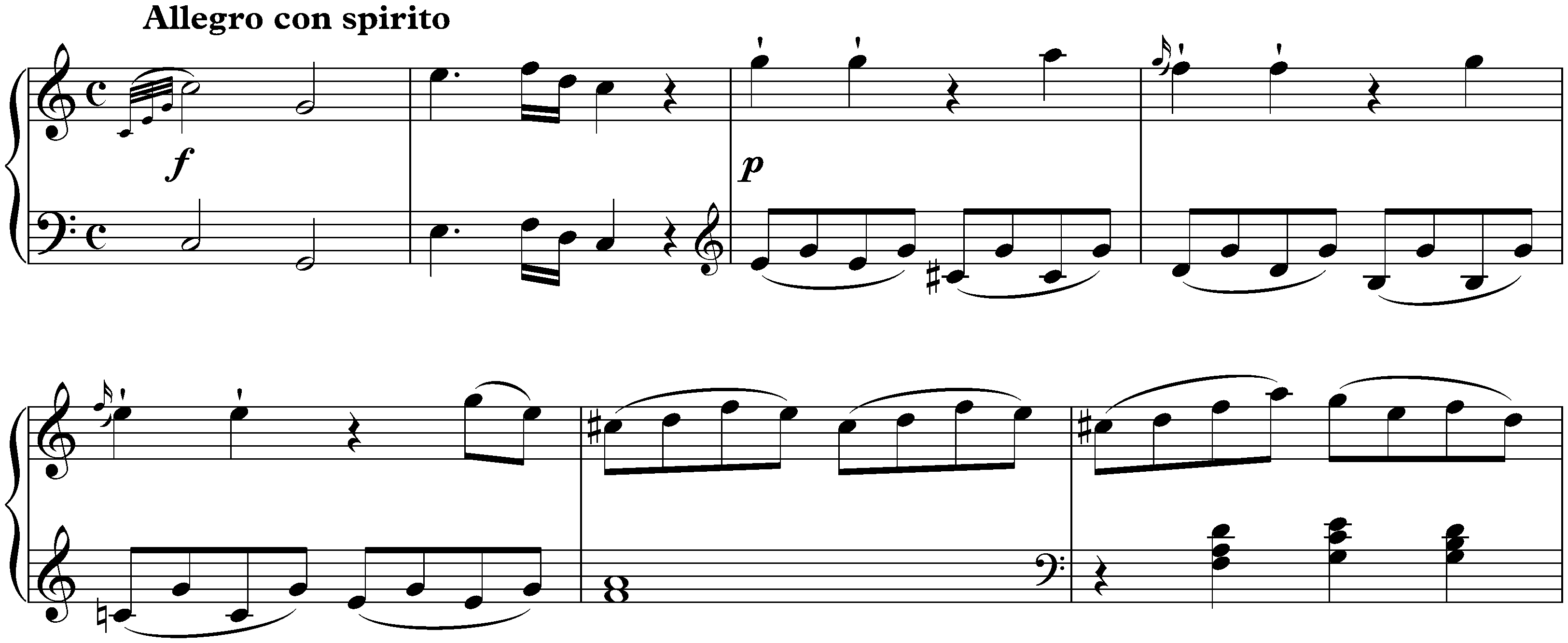 Sonata in C major, KV 309/284b; 1. Allegro con spirito