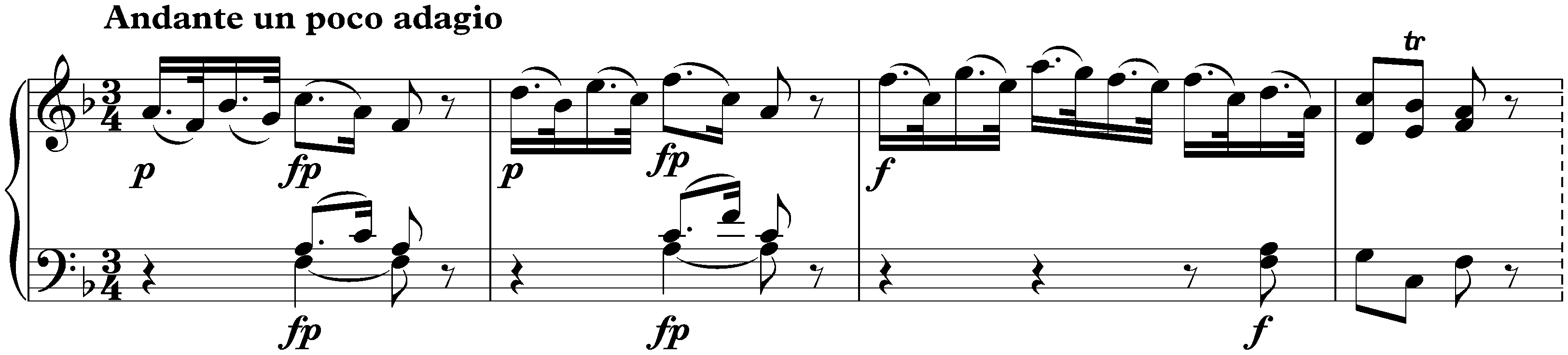 Sonata in C major, KV 309/284b; 2. Andante un poco adagio