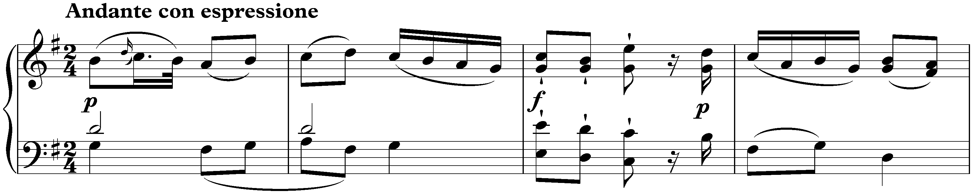 Sonata in D major, KV 311/284c; 2. Andante con espressione