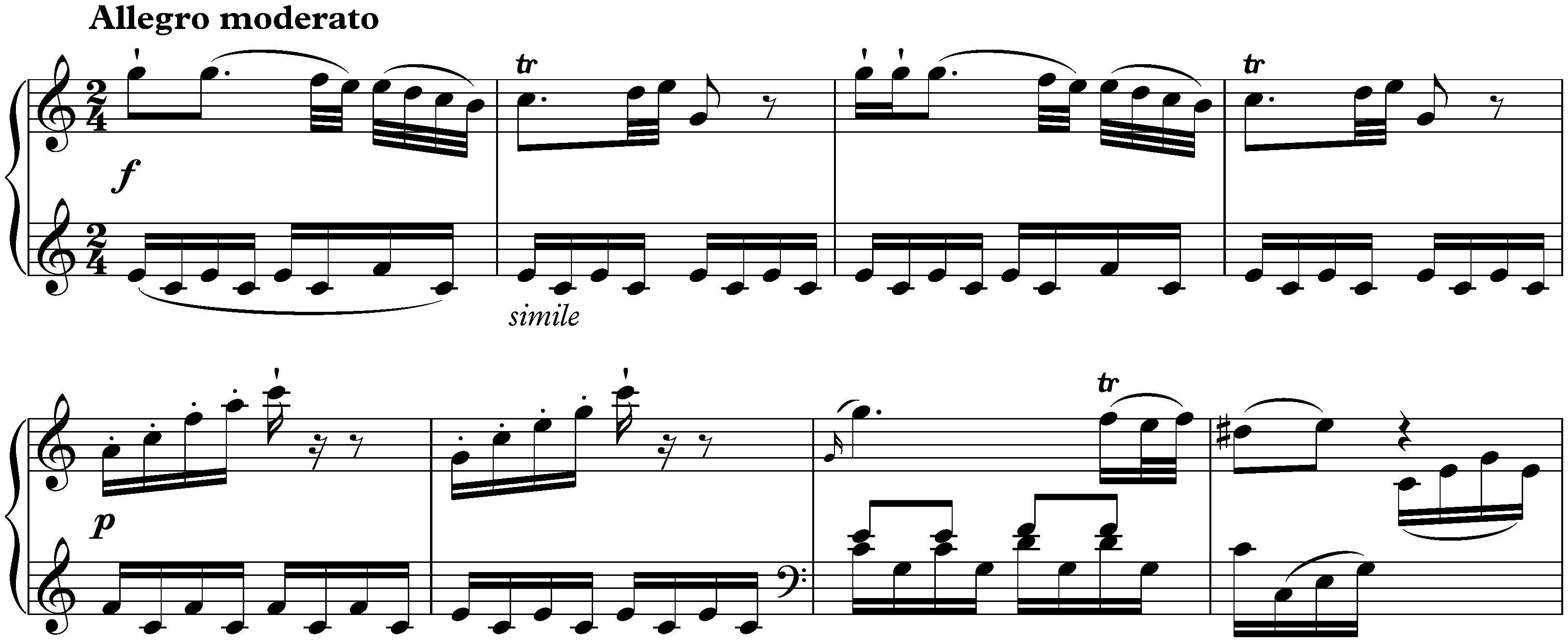 Sonata in C major, KV 330/300h; 1. Allegro moderato