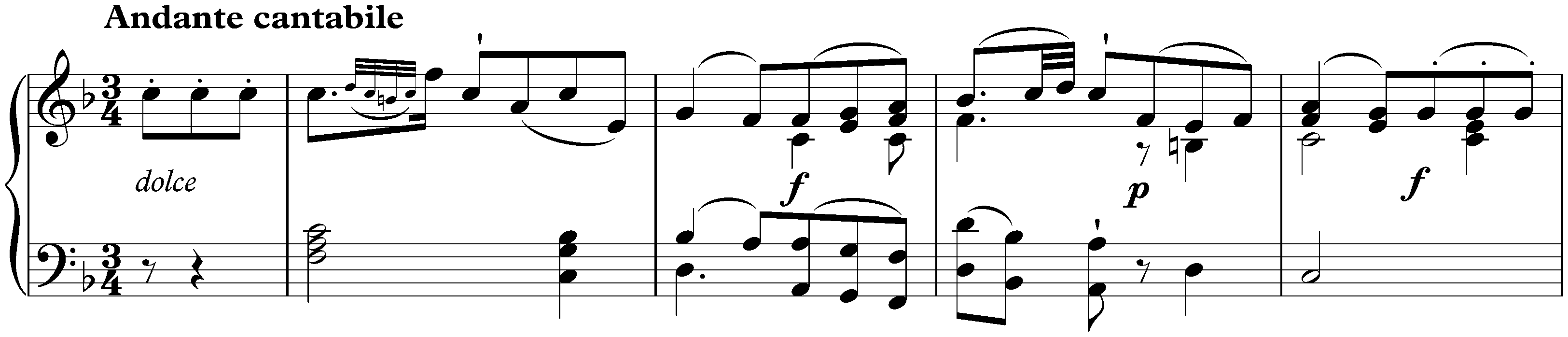 Sonata in C major, KV 330/300h; 2. Andante cantabile