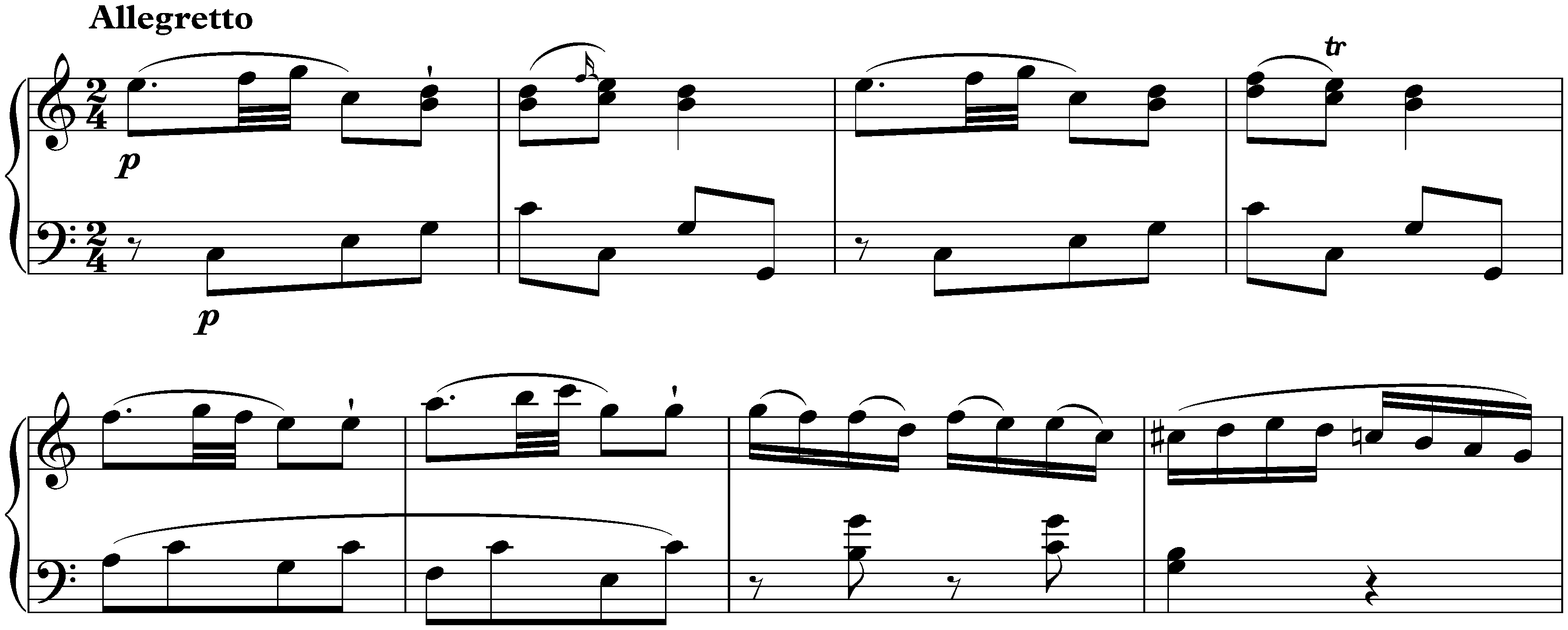 Sonata in C major, KV 330/300h; 3. Allegretto