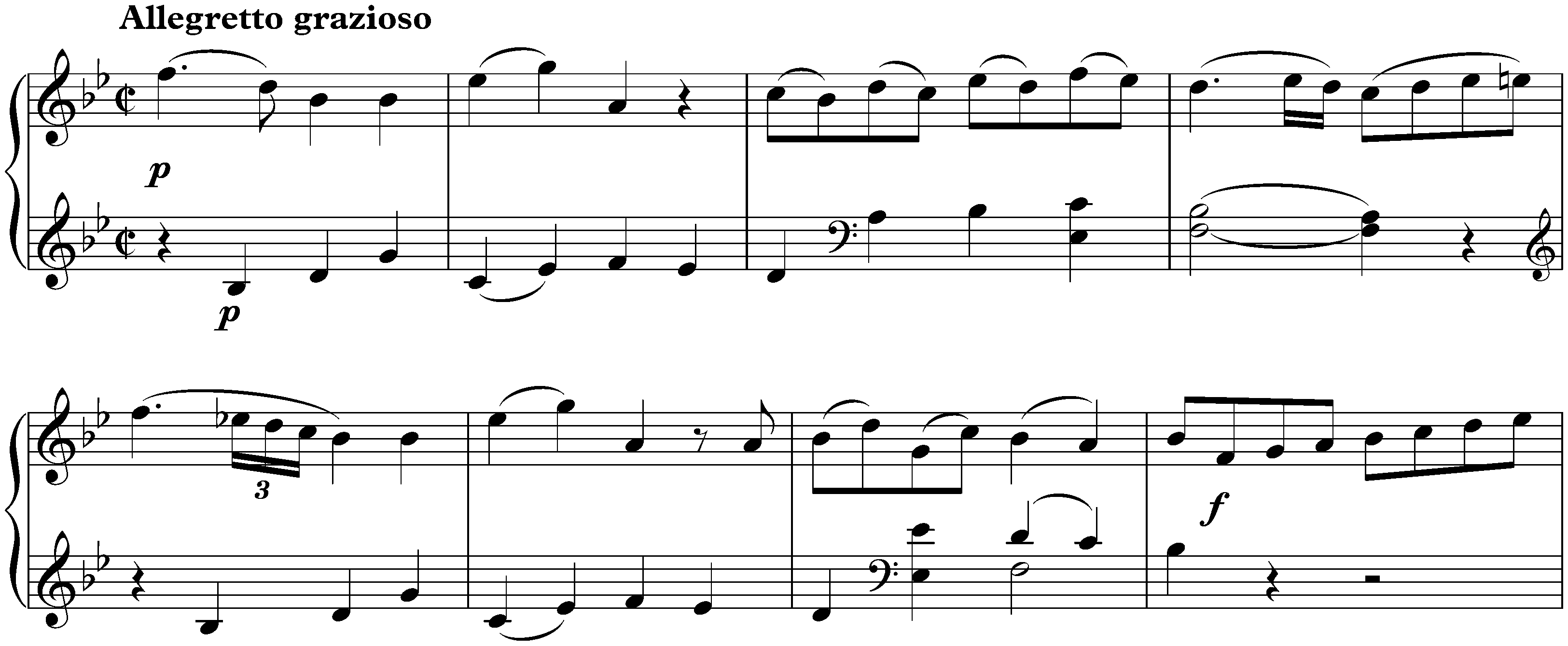 Sonata in B-flat major, KV 333/315c; 3. Allegretto grazioso