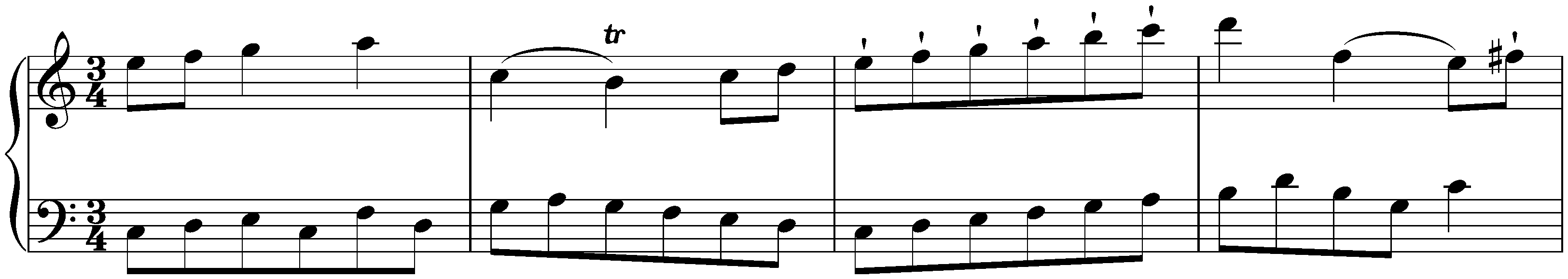 Sonata in C major, KV 46d; 2. Menuet I &ndash; Menuet II &ndash; Menuet I