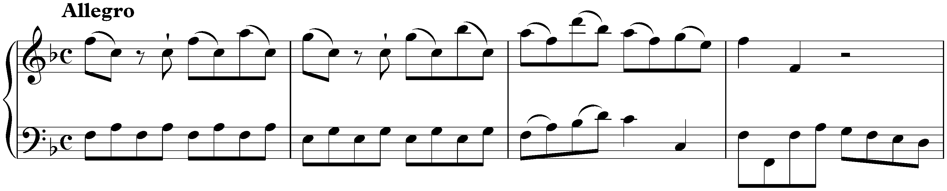 Sonata in F major, KV 46e; 1. Allegro