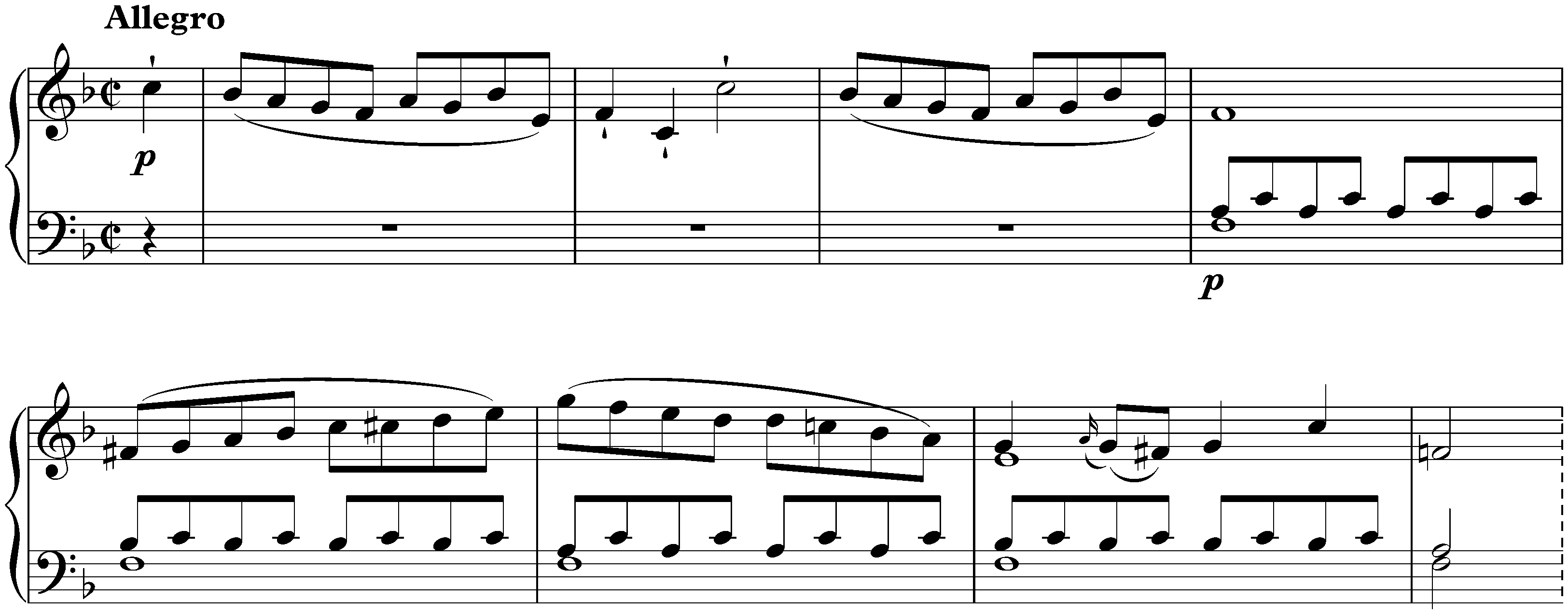 Sonata in F major, KV 533+494; 1. Allegro