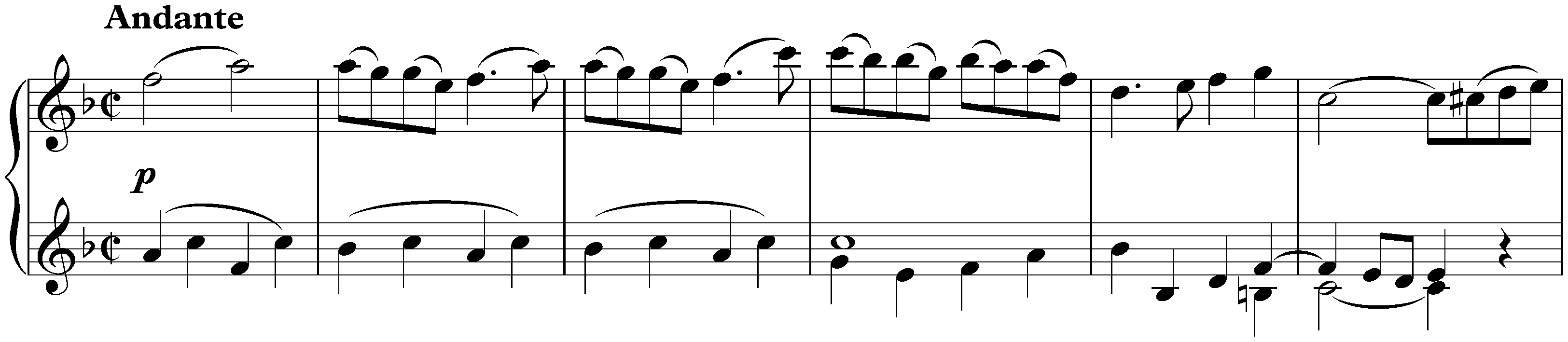 Sonata in F major, KV 533+494; 3. Rondo: Andante (first version)