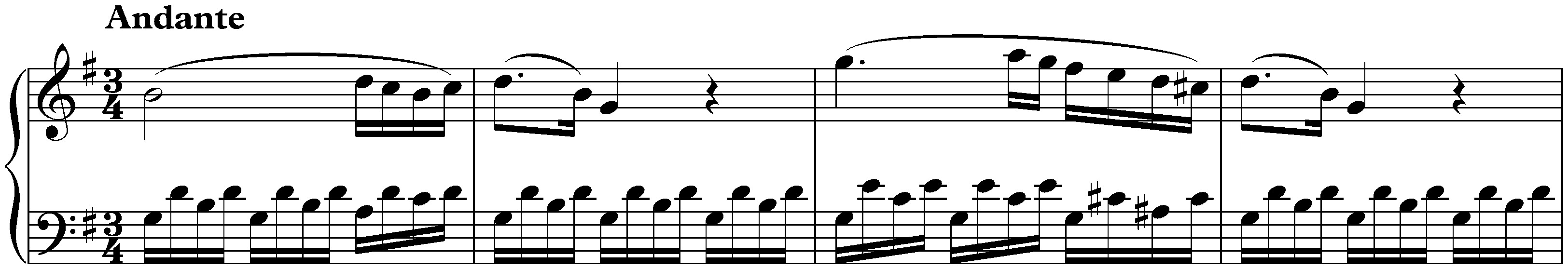 Sonata in C major, KV 545; 2. Andante