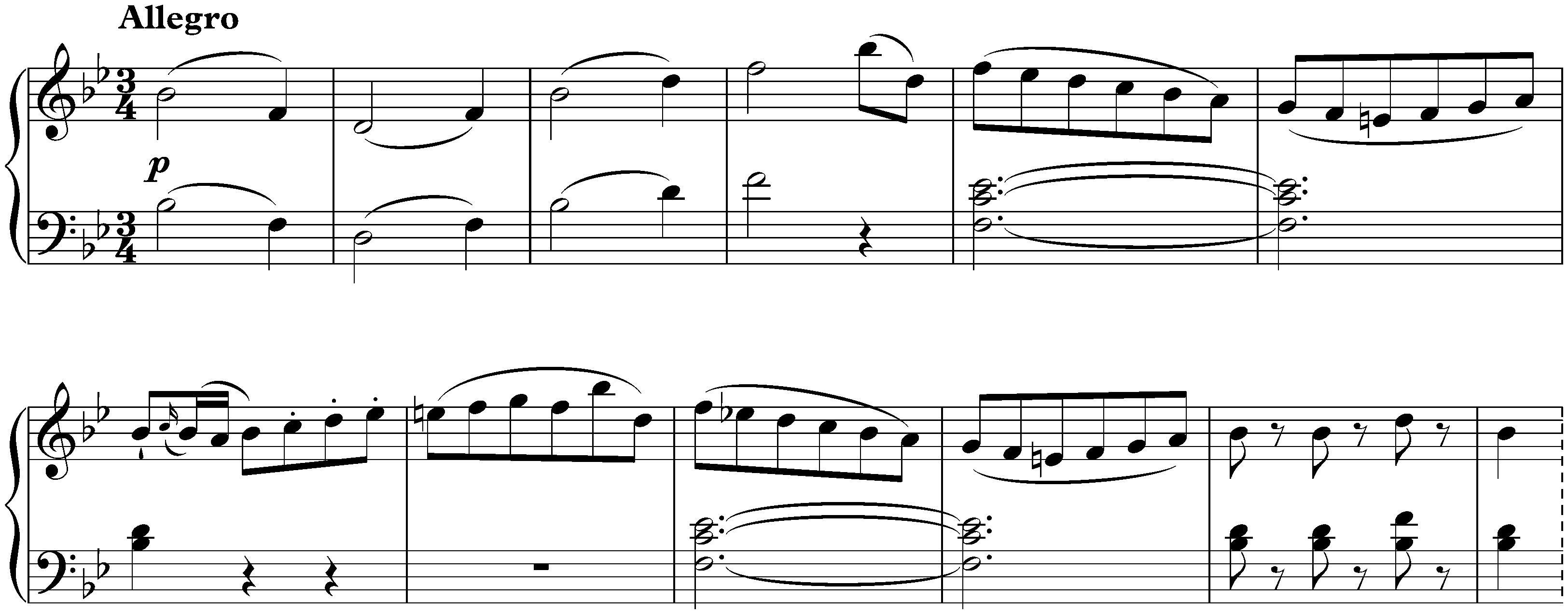 Sonata in B-flat major, KV 570; 1. Allegro