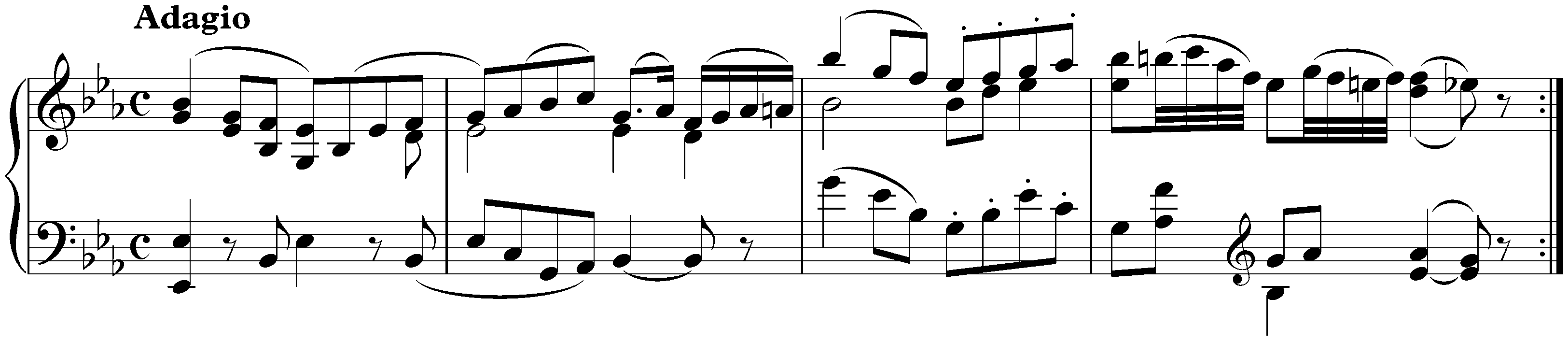 Sonata in B-flat major, KV 570; 2. Adagio