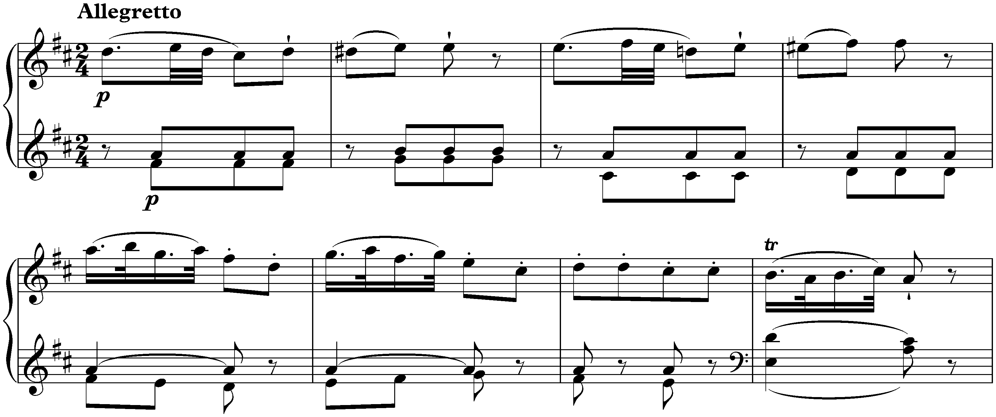 Sonata in D major, KV 576; 3. Allegretto