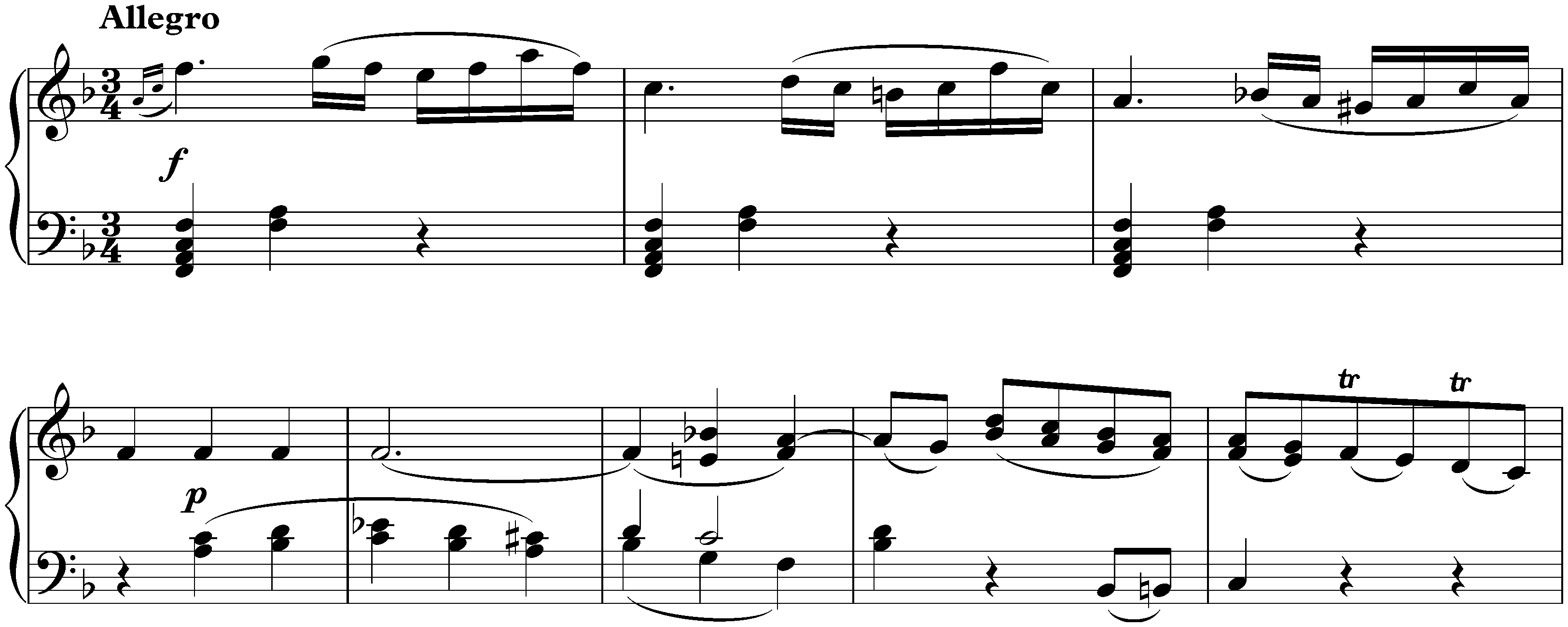 Sonata in F major, KV Anh. 135/547a; 1. Allegro