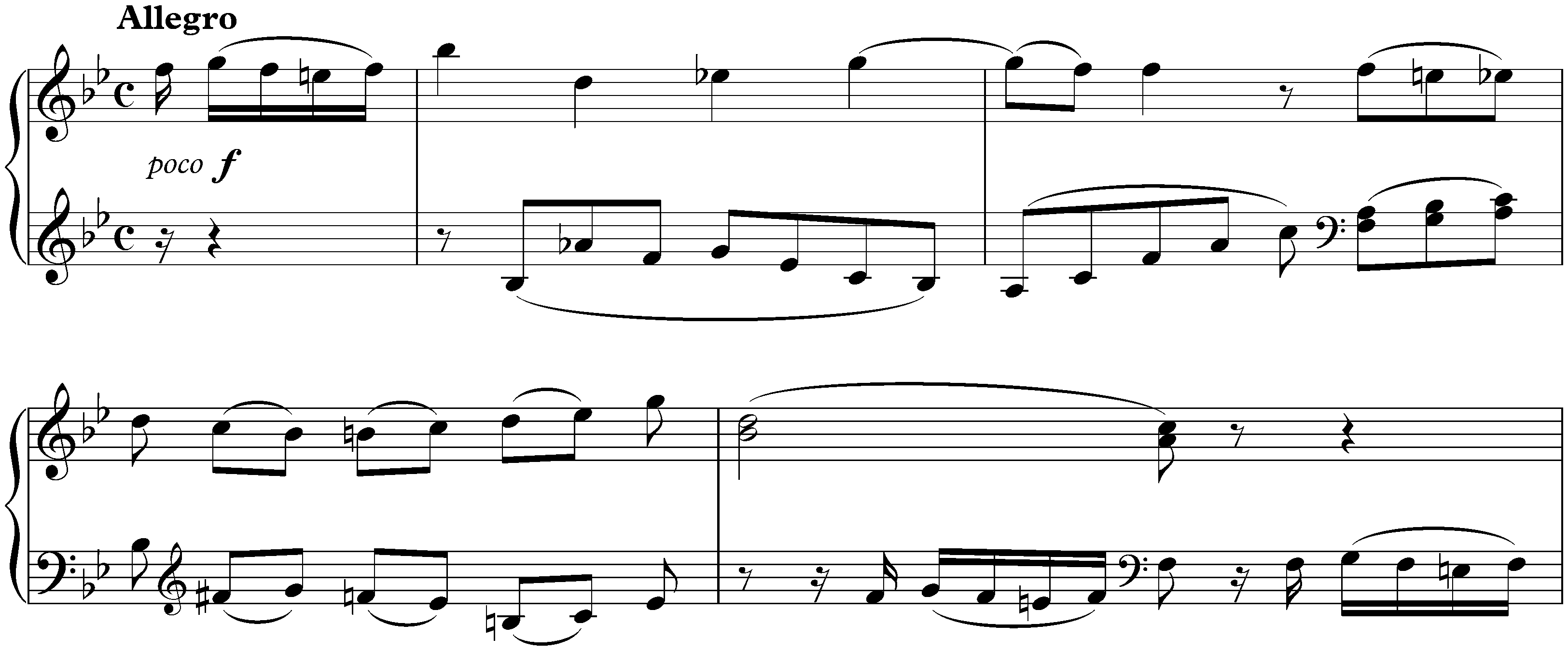 Sonata in B-flat major, KV Anh. 136/498a; 1. Allegro