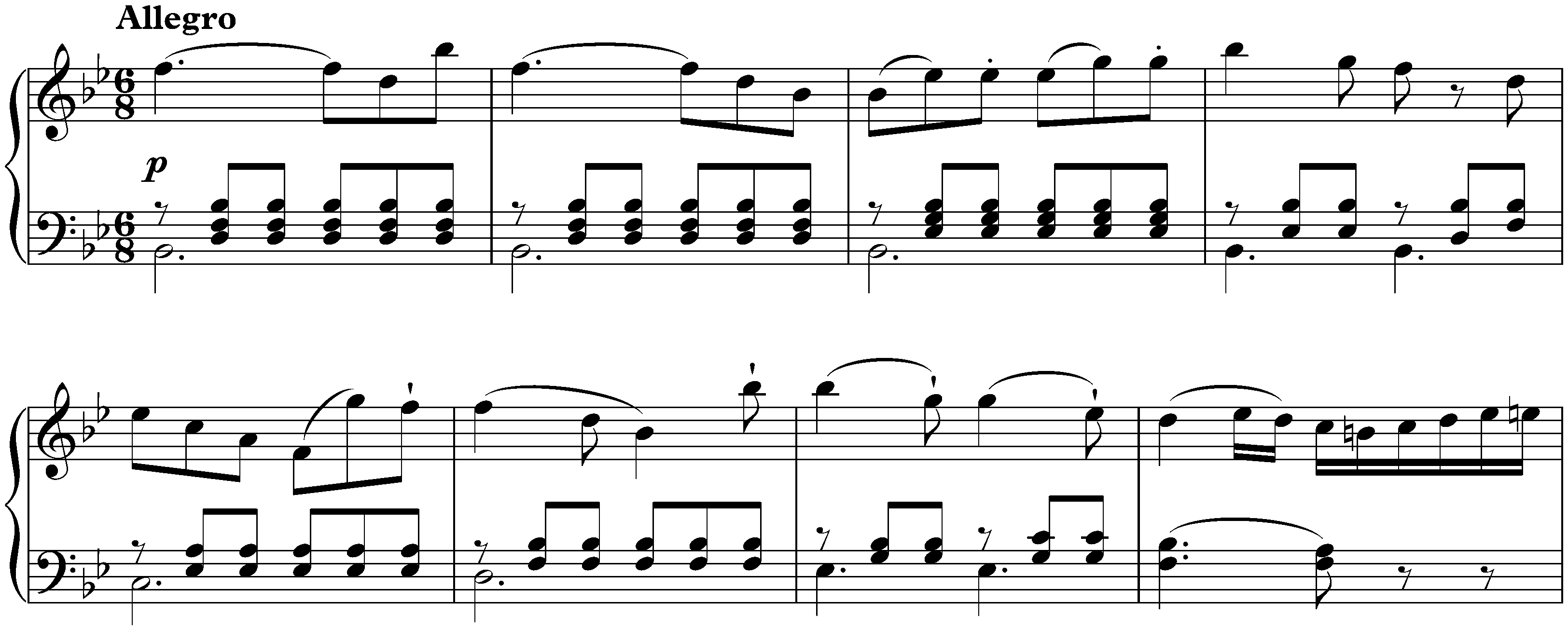 Sonata in B-flat major, KV Anh. 136/498a; 4. Rondo: Allegro
