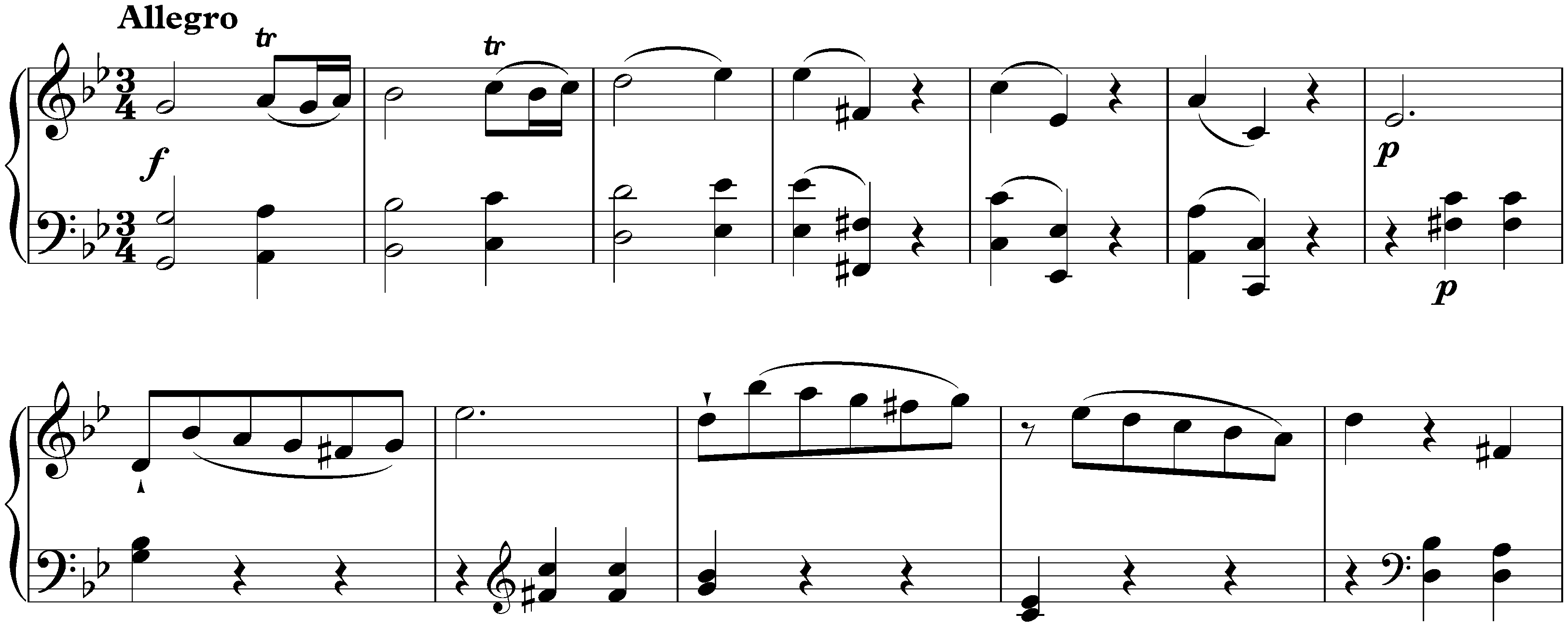 Sonata movement in G minor, KV 312/590d