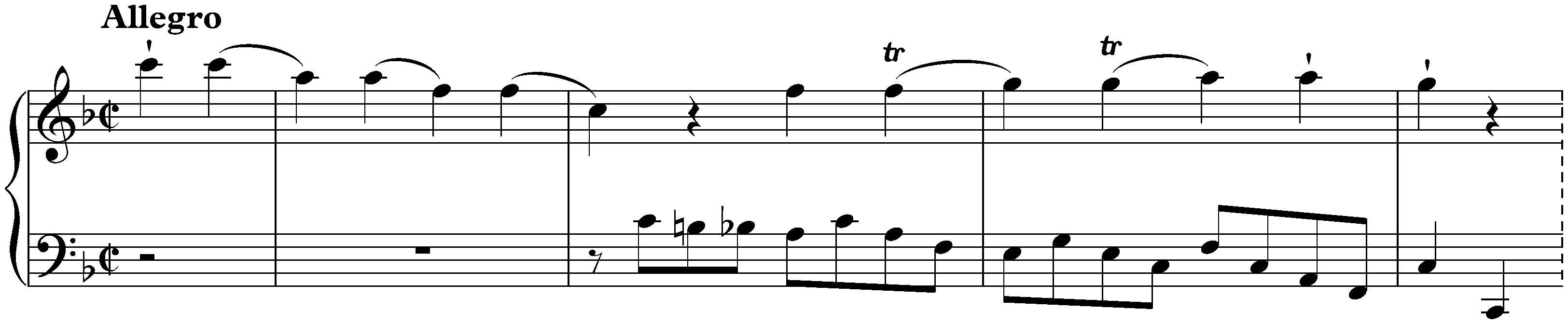 Sonata movement in F major, KV Anh. 30/590b