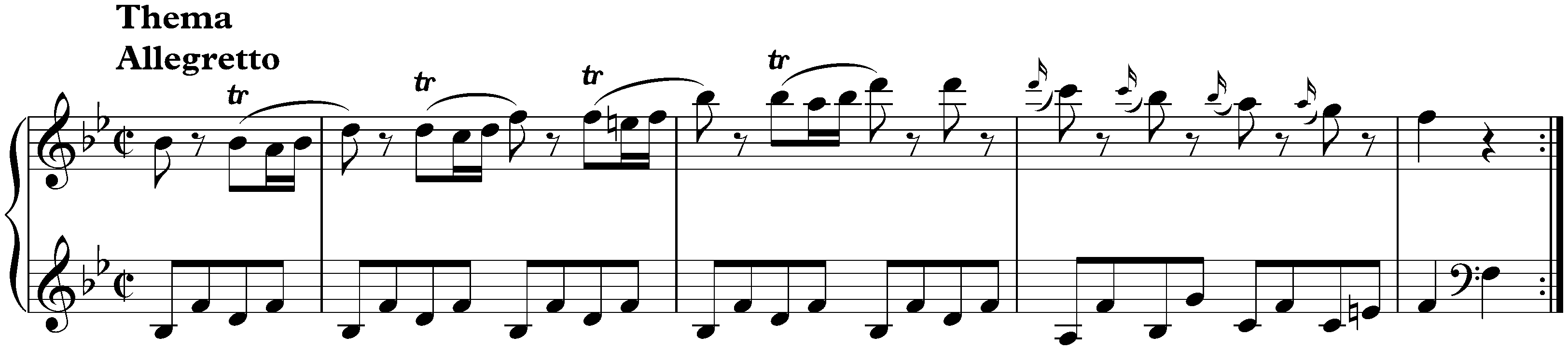 Variations in B-flat major, KV 500