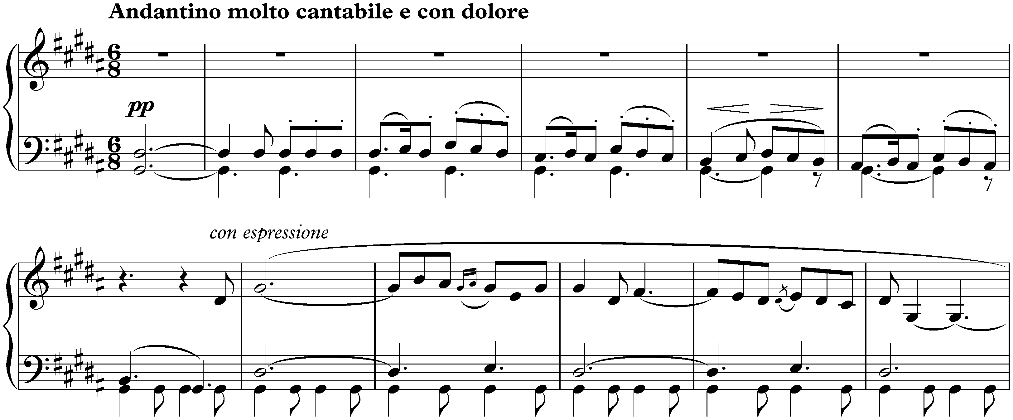 Pictures at an Exhibition; 4. (2.) Il vecchio Castello