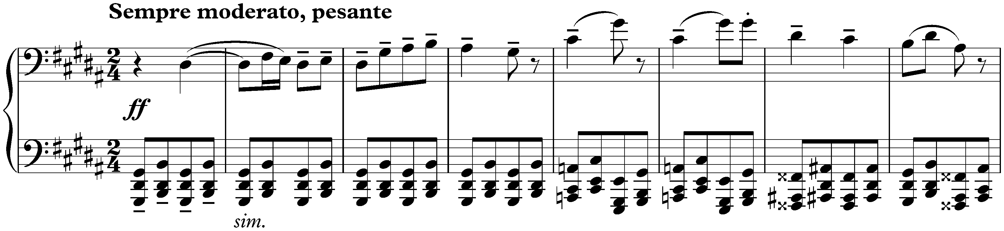 Pictures at an Exhibition; 7. (4.) Bydło