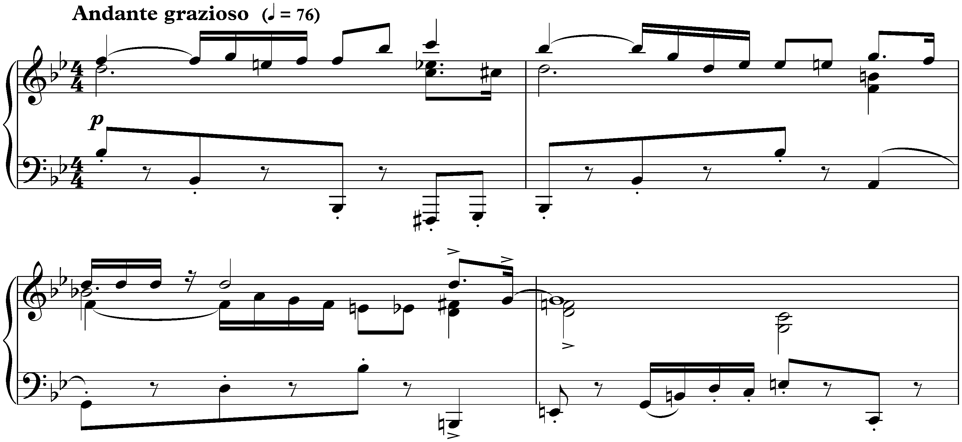 Three Pieces from Cinderella, op. 95; 1. Pavane