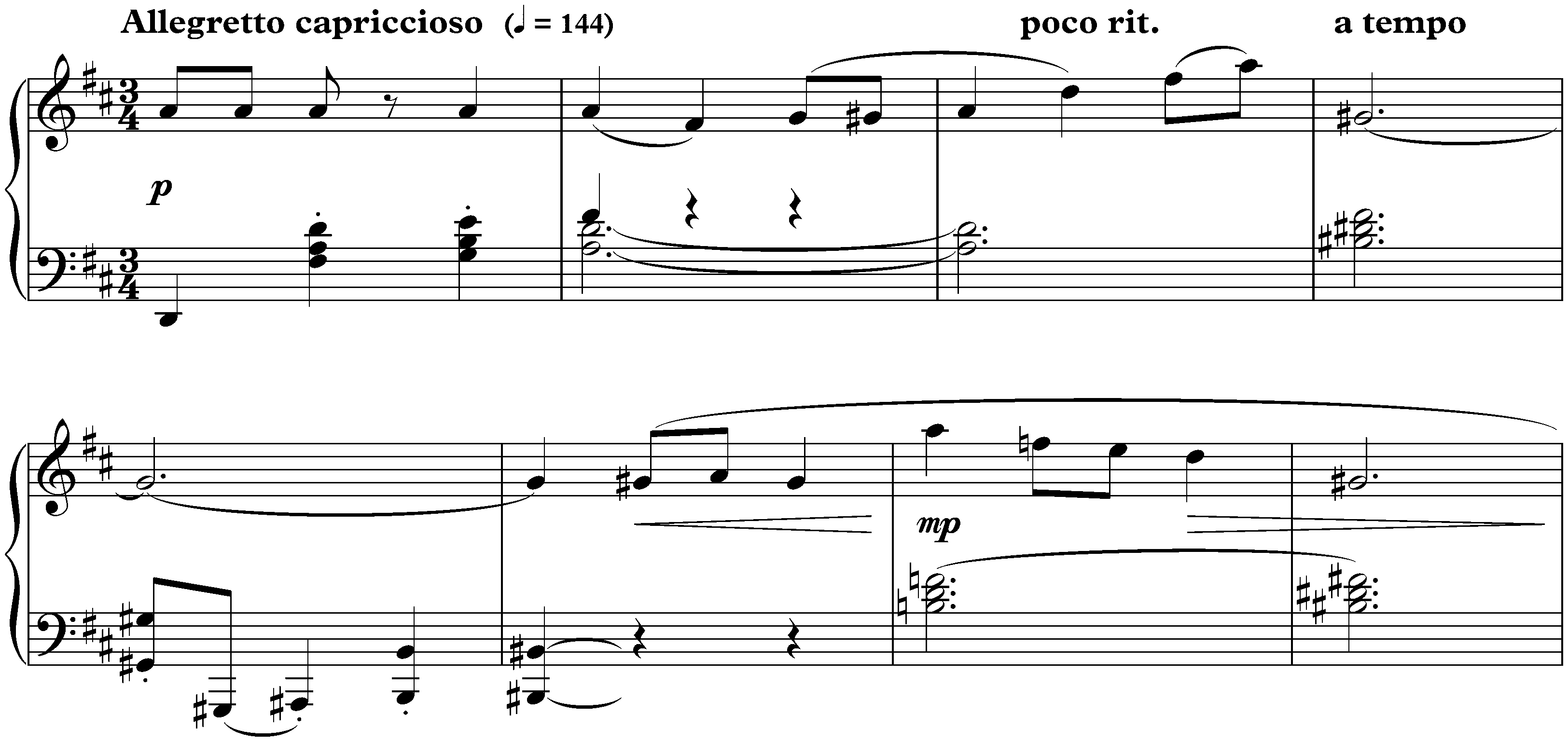 Ten Pieces from Cinderella, op. 97; 8. Capriccio