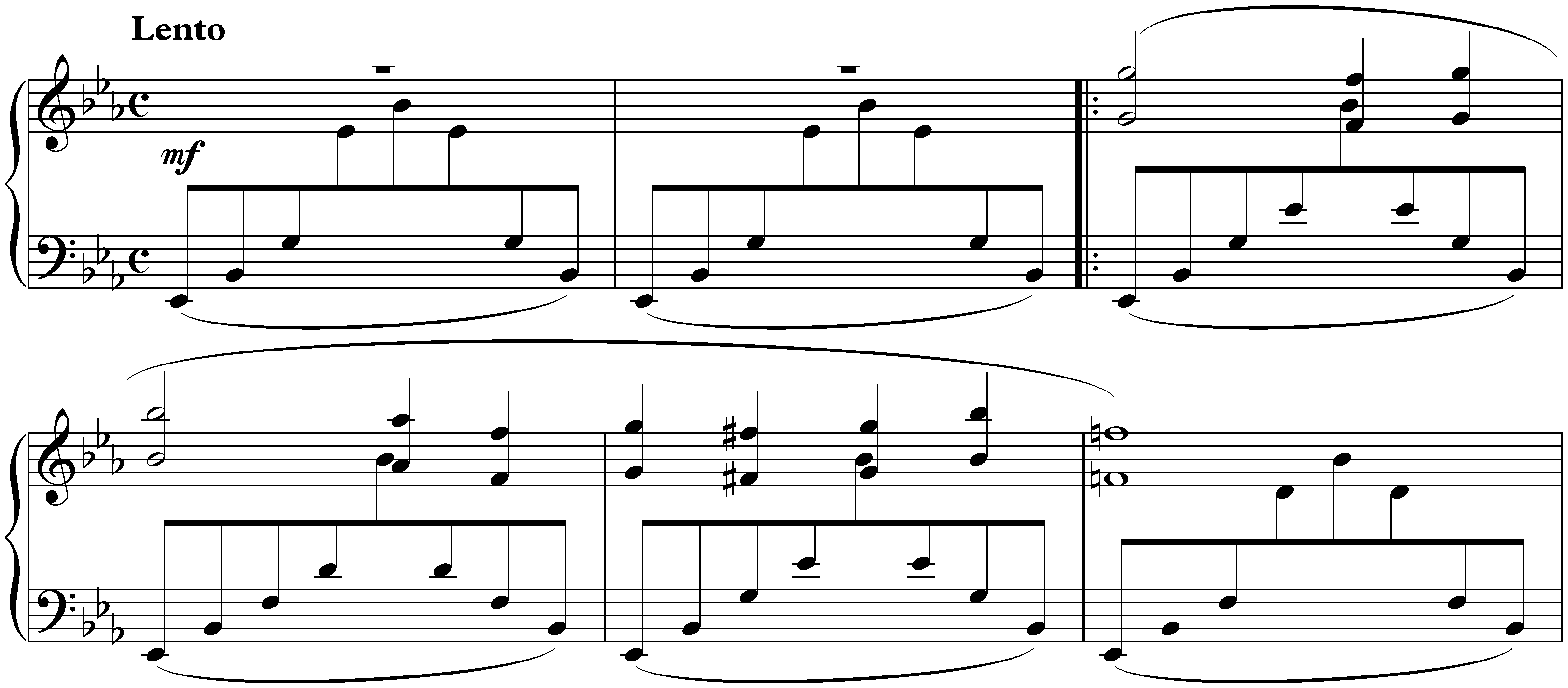 Juvenilia; 2. Melody in E-flat major