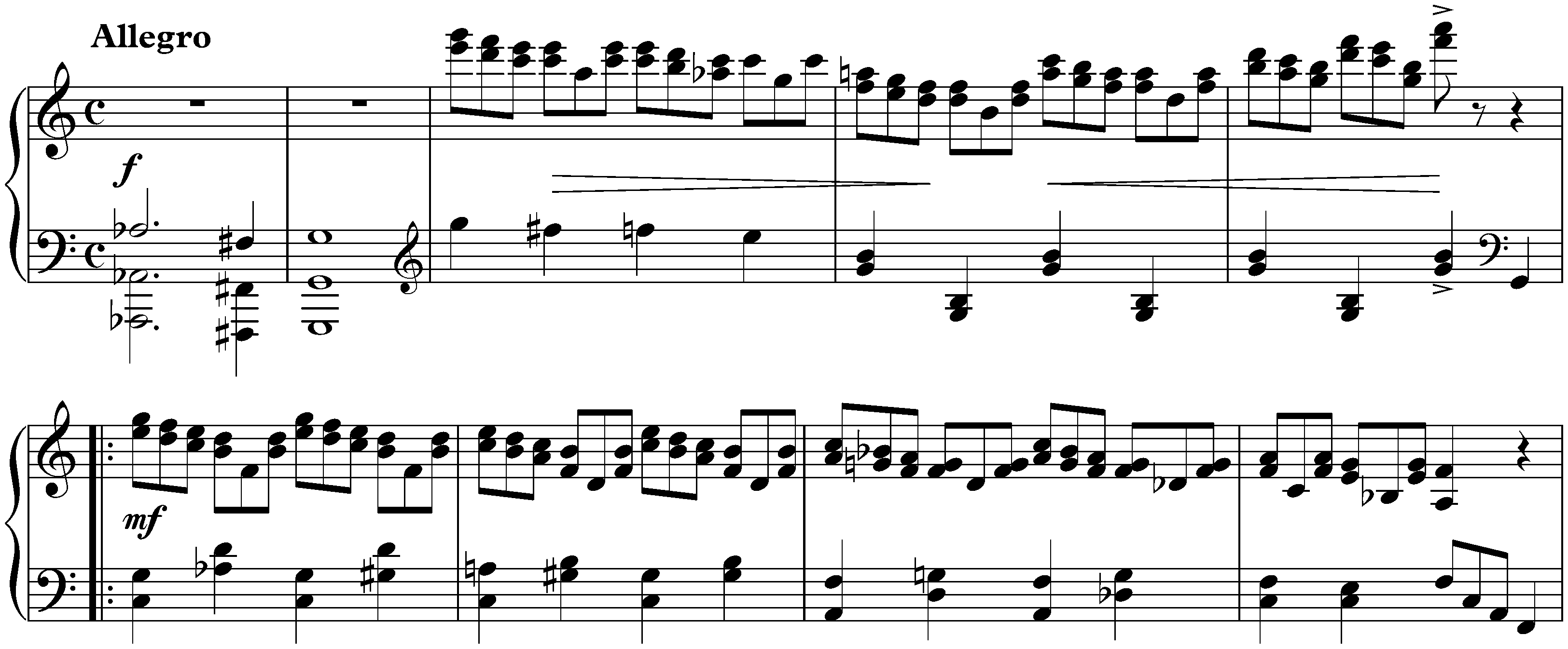 Juvenilia; 11. Scherzo in C major